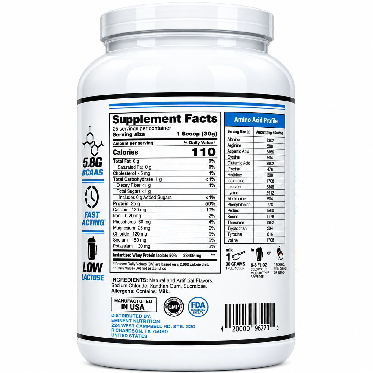 Eminent Nutrition - ISO Pro - Whey Protein Isolate