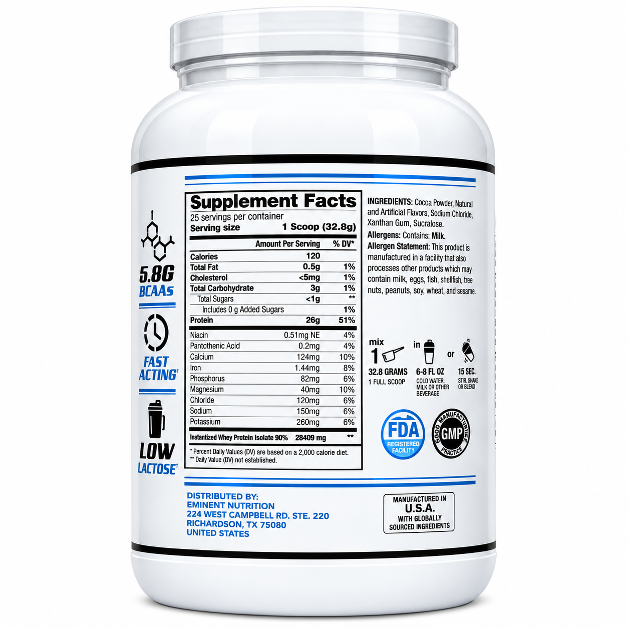 Eminent Nutrition - ISO Pro - Whey Protein Isolate