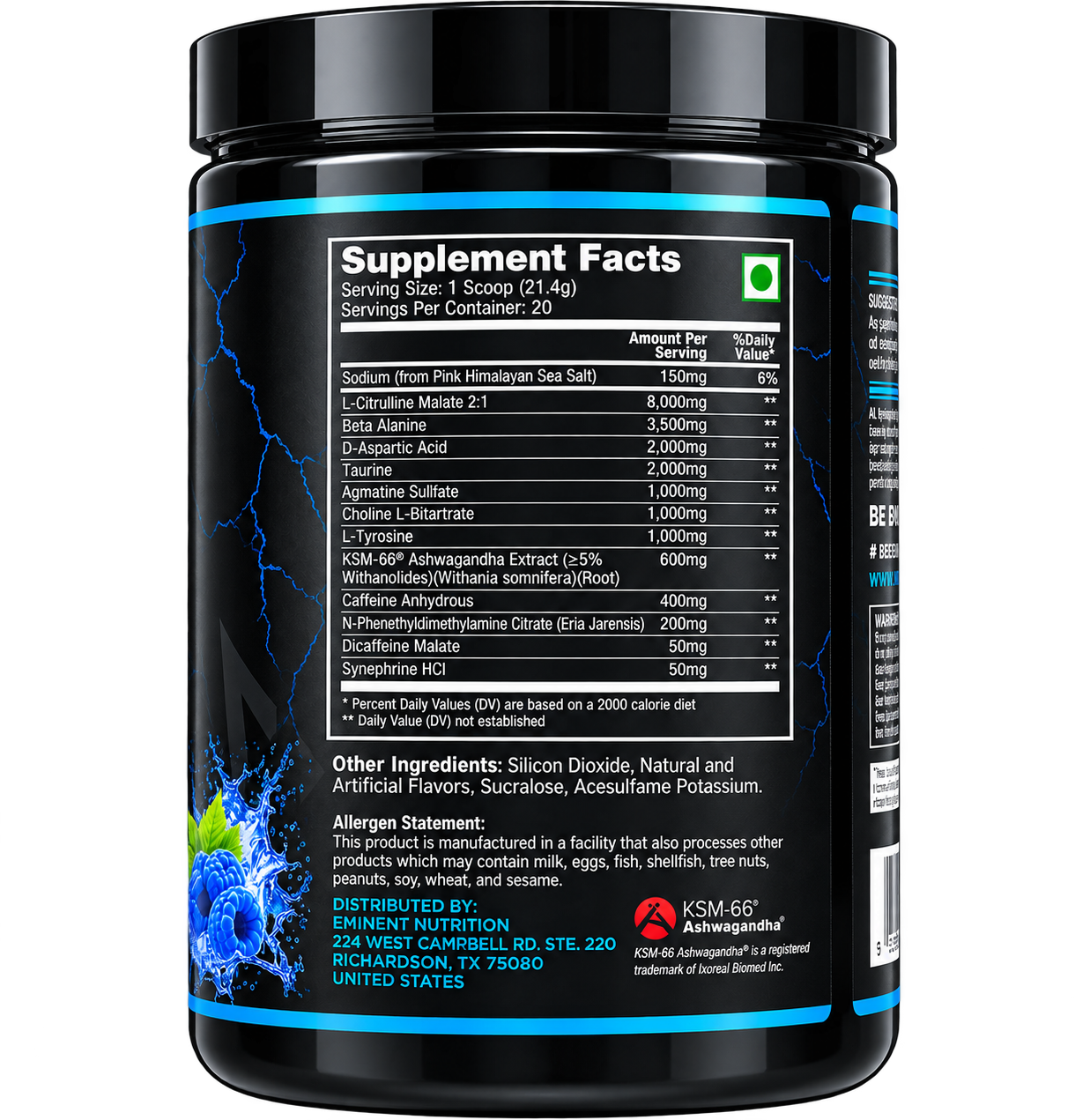Eminent Nutrition - Rage - Extreme Pre-Workout