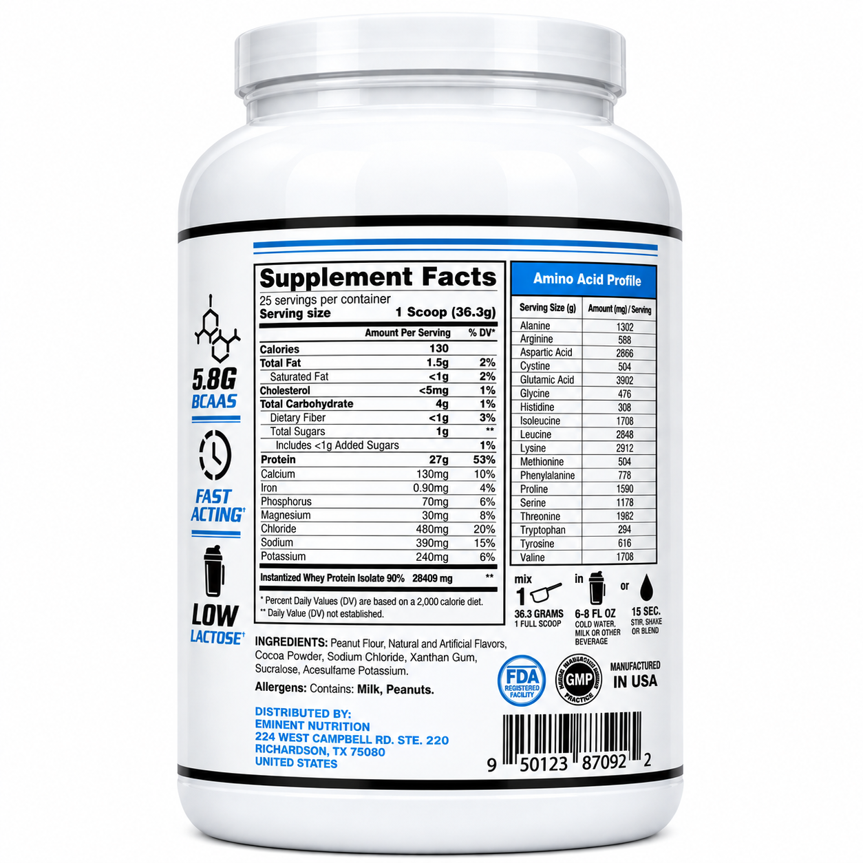 Eminent Nutrition - ISO Pro - Whey Protein Isolate