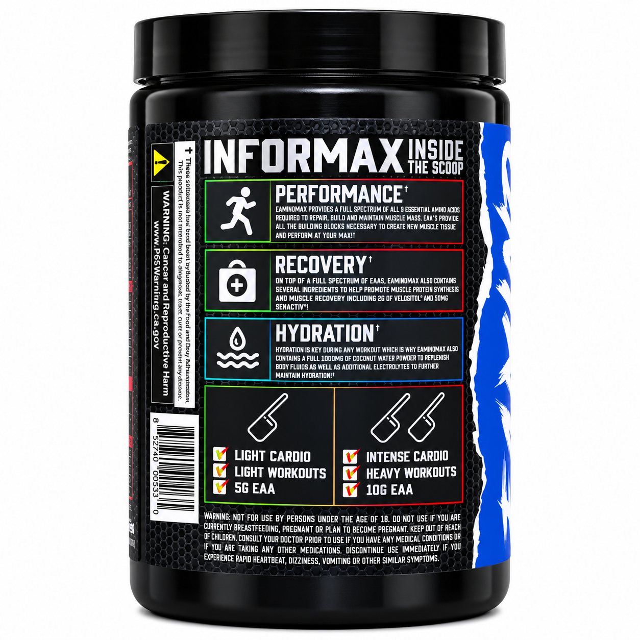 Performax Labs - EAminoMax - Essential Amino Acids - 40 Servings