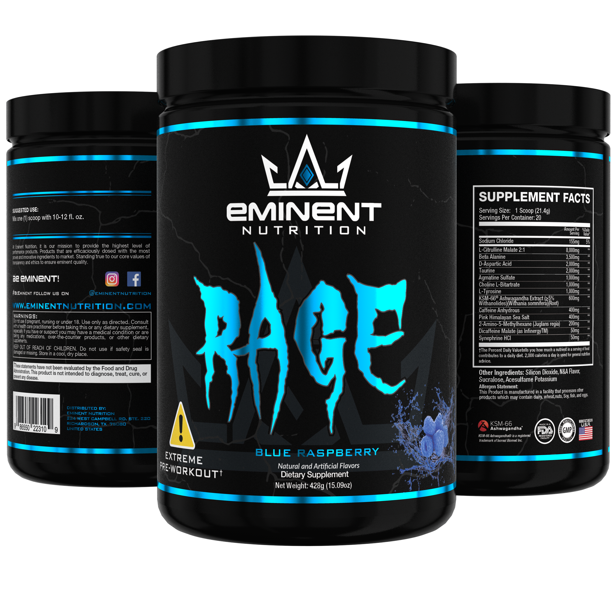 Eminent Nutrition - Rage - Extreme Pre-Workout