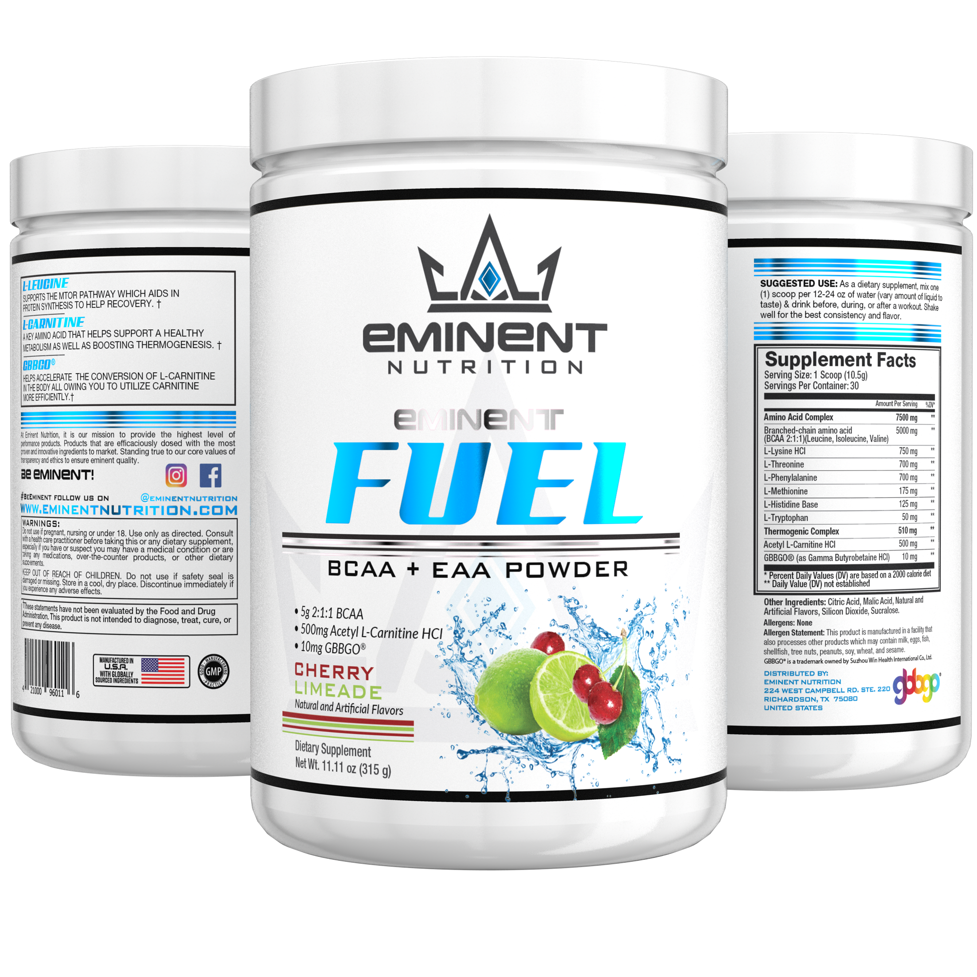 Eminent Nutrition - Fuel BCAA + EAA - Amino Acids