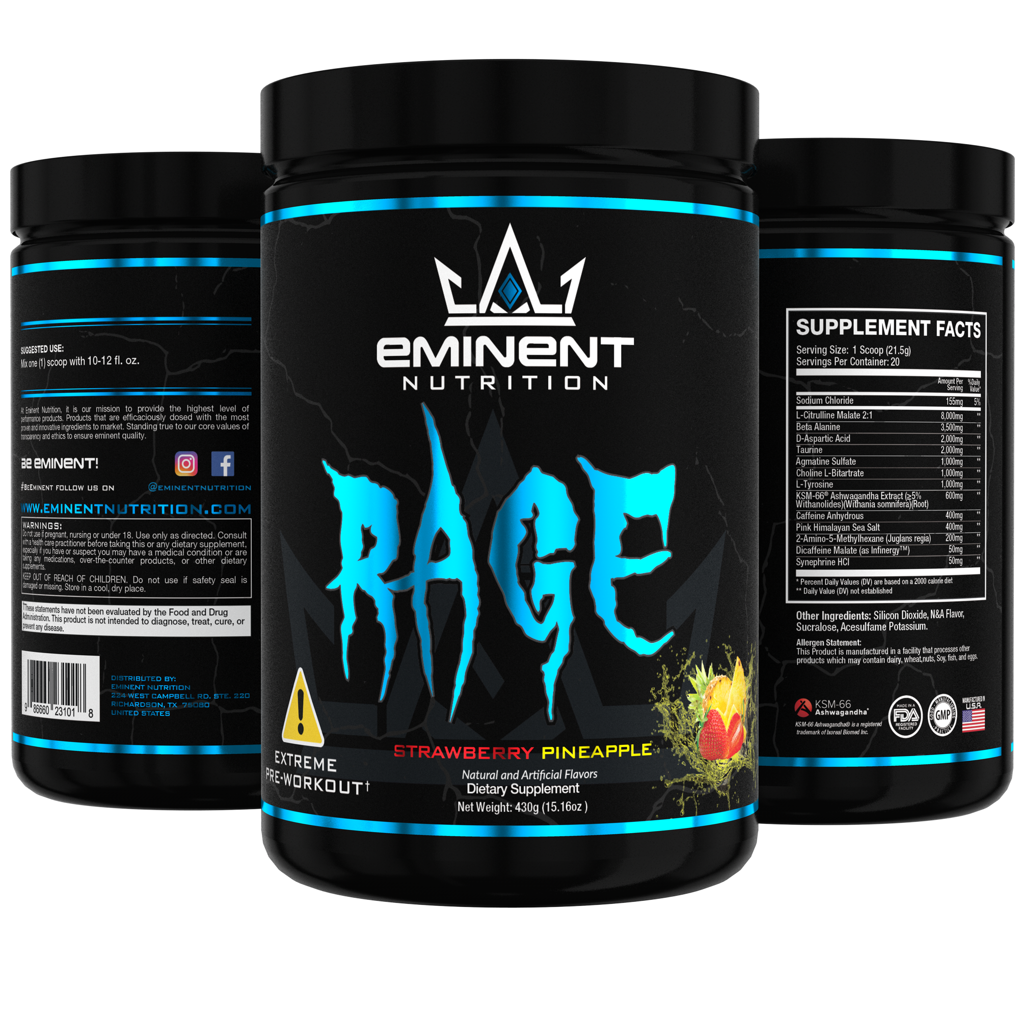 Eminent Nutrition - Rage - Extreme Pre-Workout
