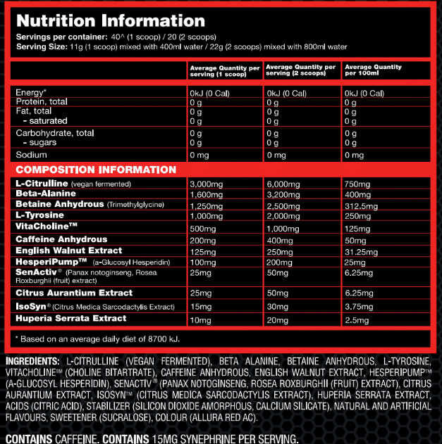 Performax Labs - HyperMax Grand Pre - Pre Workout