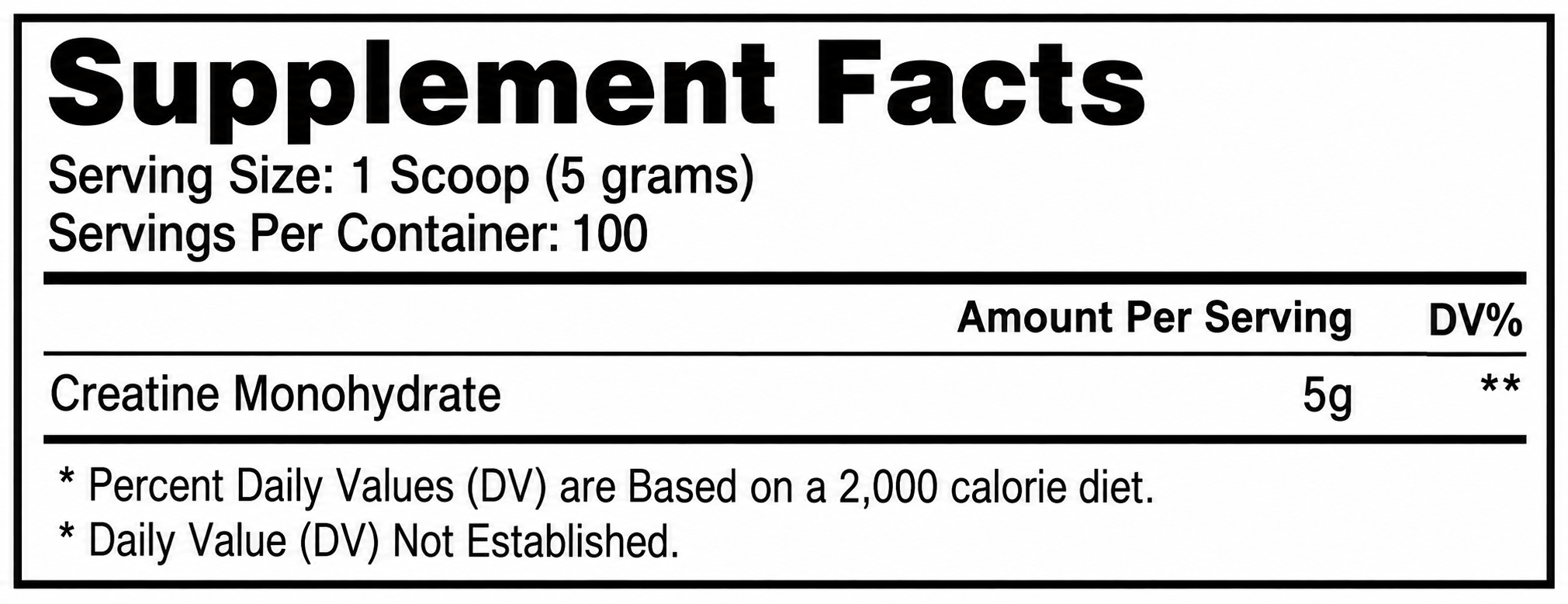 Blackstone Labs - Creatine Monohydrate - 100 servings (500g)